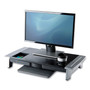 Fellowes Office Suites Premium Monitor Riser, 27" x 14" x 4" to 6.5", Black/Silver Product Image 