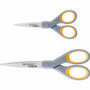 Westcott Titanium Bonded Scissors Set - Straight-left/right - Titanium - Pointed Tip - Yellow - 2 / Pack - (ACM13824) Product Image 