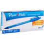 Paper Mate Comfort Mate Retractable Pens - Medium Pen Point - Retractable - Blue Ink - Rubber Barrel Product Image 