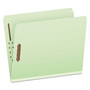 Pendaflex Heavy-Duty Pressboard Folders with Embossed Fasteners, Straight Tabs, 2" Expansion, 2 Fasteners, Letter Size, Green, 25/Box Product Image 