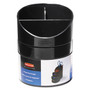 Rubbermaid Small Storage Divided Pencil Cup, Plastic, 4.5" Diameter x 5.69"h, Black Product Image 