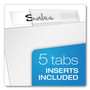 Cardinal Poly Ring Binder Pockets, 8.5 x 11, Clear, 5/Pack Product Image 