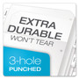 Cardinal Poly Ring Binder Pockets, 8.5 x 11, Clear, 5/Pack Product Image 