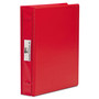 Charles Leonard VariCap Expandable Binder, 2 Posts, 6" Capacity, 11 x 8.5, Red Product Image 