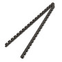 Fellowes Plastic Comb Bindings, 3/8" Diameter, 55 Sheet Capacity, Black, 25/Pack Product Image 