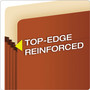 Pendaflex Pocket File, 3.5" Expansion, Legal Size, Red Fiber Product Image 