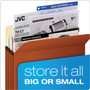 Pendaflex Pocket File, 5.25" Expansion, Legal Size, Red Fiber Product Image 