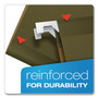 Pendaflex Ready-Tab Reinforced Hanging File Folders, Legal Size, 1/6-Cut Tabs, Standard Green, 25/Box Product Image 