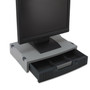 Innovera Basic LCD Monitor/Printer Stand, 15" x 11" x 3", Charcoal Gray/Light Gray Product Image 