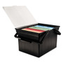 Advantus Companion Portable File, Letter/Legal Files, 17" x 14" x 11", Black Product Image 