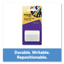 Post-it Tabs Angled Color Bar Tabs, 1/5-Cut, White, 2" Wide, 50/Pack Product Image 