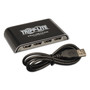 Tripp Lite by Eaton USB 2.0 Hub, 4 Ports, Black/Silver Product Image 