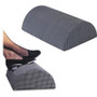 Safco Half-Cylinder Padded Foot Cushion, 17.5w x 11.5d x 6.25h, Black Product Image 