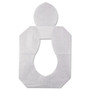 HOSPECO Health Gards Toilet Seat Covers, Half-Fold, 14.25 x 16.5, White, 250/Pack, 10 Boxes/Carton Product Image 