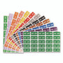 Smead Monthly End Tab File Folder Labels, JAN-DEC, 0.5 x 1, Assorted, 25/Sheet, 120 Sheets/Box Product Image 