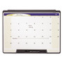 Motion Cubicle Dry Erase Monthly Calendar, 24 x 18, White Surface, Black Plastic Frame (QRTMMC25) Product Image 