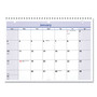 QuickNotes Desk/Wall Calendar, 3-Hole Punched, 11 x 8, White/Blue/Yellow Sheets, 12-Month (Jan to Dec): 2026 Product Image 