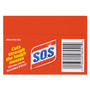 S.O.S. Steel Wool Soap Pad, Steel, 4/Box, 24 Boxes/Carton Product Image 