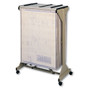 Safco Mobile Plan Center Sheet Rack, 18 Hanging Clamps, 43.75w x 20.5d x 51h, Sand Product Image 