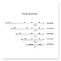 Safco Mobile Plan Center Sheet Rack, 18 Hanging Clamps, 43.75w x 20.5d x 51h, Sand Product Image 