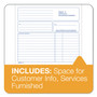 TOPS Bill for Services Rendered Book, Two-Part Carbonless, 8.5 x 7.75, 50 Forms Total Product Image 