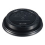 SOLO Traveler Cappuccino Style Dome Lid, Fits 10 oz to 24 oz Hot Cups, Plastic, Black, 100/Sleeve, 10 Sleeves/Carton Product Image 