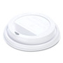 SOLO Traveler Cappuccino Style Dome Lid, Fits 10 oz to 24 oz Hot Cups, Plastic, White, 100/Pack, 10 Packs/Carton Product Image 
