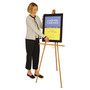 Lightweight Tripod Floor Easel, 64" High, Natural Oak (QRT41E) Product Image 
