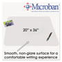 Artistic KrystalView Desk Pad with Antimicrobial Protection, Matte Finish, 36 x 20, Clear Product Image 