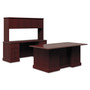 HON 94000 Series Double Pedestal Desk, 72" x 36" x 29.5", Mahogany Product Image 