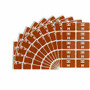 Smead AlphaZ ACCS Color-Coded Labels - H - x 1" Width x 1 5/8" Length - Dark Brown - Laminated - 10 / Sheet Product Image 