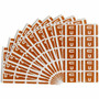 Smead AlphaZ ACCS Color-Coded Labels - U - x 1" Width x 1 5/8" Length - Dark Brown - Laminated - 10 / Sheet Product Image 
