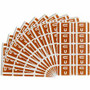 Smead AlphaZ ACCS Color-Coded Labels - U - x 1" Width x 1 5/8" Length - Dark Brown - Laminated - 10 / Sheet Product Image 