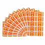 Smead AlphaZ ACCS Color-Coded Labels - S - x 1" Width x 1 5/8" Length - Orange - Laminated - 10 / Sheet Product Image 