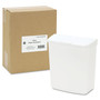 HOSPECO Wall Mount Sanitary Napkin Receptacle-PPC, 1 gal, PPC Plastic, White (HOS250201W) View Product Image