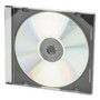Innovera CD/DVD Slim Jewel Cases, Clear/Black, 100/Pack Product Image 