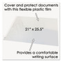 Artistic Second Sight Clear Plastic Desk Protector, with Hinged Protector, 25.5 x 21, Clear Product Image 