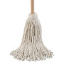 Boardwalk Handle/Deck Mop, #32 White Cotton Head, 54" Natural Wood Handle, 6/Pack Product Image 