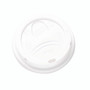 Dixie Dome Drink-Thru Lids, Fits 10 oz to 20 oz Dixie Hot Cups, Plastic, White, 100/Pack Product Image 