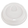 Dixie Dome Drink-Thru Lids, Fits 10 oz to 20 oz Dixie Hot Cups, Plastic, White, 100/Pack Product Image 