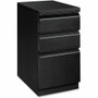 HON Brigade H33720R Pedestal - 28" Height x 15" Width x 19.9" Depth - 3 x Box, File Drawer(s) - Material: Steel - Finish: Black Product Image 