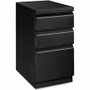 HON Brigade H33720R Pedestal - 28" Height x 15" Width x 19.9" Depth - 3 x Box, File Drawer(s) - Material: Steel - Finish: Black Product Image 