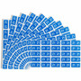 Smead ETS Color-Coded Year Labels - 2021 - 1/2" Height x 1" Width - Rectangle - Light Blue - Laminate - Laminated - 25 / Sheet - 10 Total Sheets - 250 Total Label(s) - 250 / Pack - (SMD67921) Product Image 