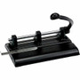 Master Products Power Handle 2/3-hole Paper Punch - 3 Punch Head(s) - 40 Sheet of 20lb Paper - 13/32" Punch Size - 10.9" Width x 7.5" Depth x 11.1" Height Product Image 