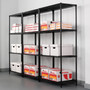 Alera NSF Certified Industrial Four-Shelf Wire Shelving Kit, 36w x 24d x 72h, Black Product Image 