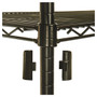 Alera NSF Certified Industrial Four-Shelf Wire Shelving Kit, 36w x 24d x 72h, Black Product Image 