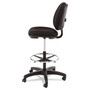 Alera Interval Series Swivel Task Stool, Supports Up to 275 lb, 23.93" to 34.53" Seat Height, Black Fabric Product Image 