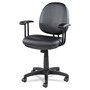 Alera Interval Series Swivel/Tilt Task Chair, Bonded Leather Seat/Back, Up to 275 lb, 18.11" to 23.22" Seat Height, Black Product Image 