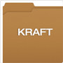 Pendaflex Kraft Fastener Folders, 1/3-Cut Tabs, 1 Fastener, Letter Size, Kraft Exterior, 50/Box Product Image 