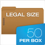 Pendaflex Kraft Fastener Folders, 1/3-Cut Tabs, 2 Fasteners, Legal Size, Kraft Exterior, 50/Box Product Image 